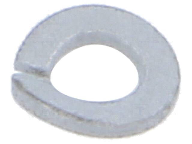 Ring; veerring; M2; D=4,4mm; h=0,7mm; staal; Bedekking: zink; BN 769 Ring; veerring; M2; D=4,4mm; h=0,7mm; staal; Bedekking: zink; BN 769